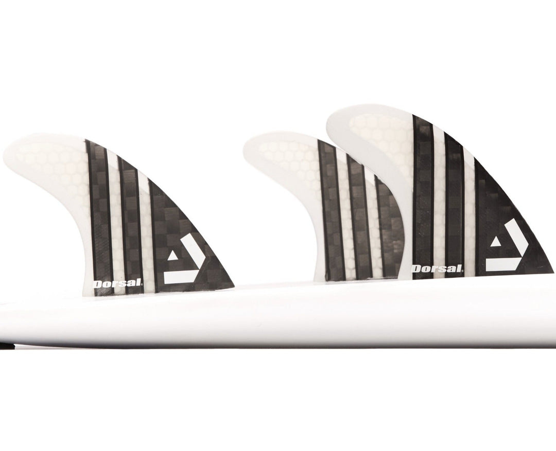 DORSAL Carbon Hexcore Futures Compatible 3-Fin Thruster Set