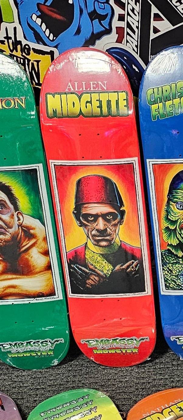 Embassy Allen Midgette Monster Series 8.5″ Skateboard Deck - One Revolver Surfboards