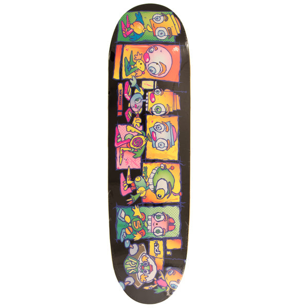 New Deal Knigge "Skypod" Neon Black 8.38" Skateboard Deck - One Revolver Surfboards