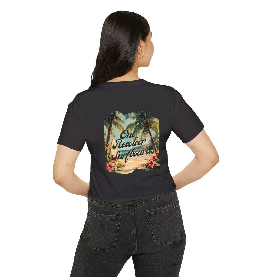 Tropical Dream Crop Tee – Women’s Surf-Inspired Crop Top - One Revolver Surfboards