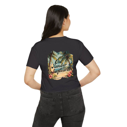 Tropical Dream Crop Tee – Women’s Surf-Inspired Crop Top - One Revolver Surfboards