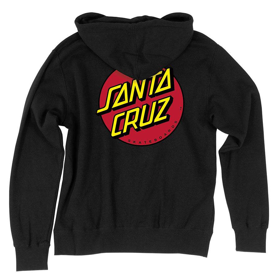 Santa Cruz Classic Dot Zip Up Heavyweight Hooded Sweatshirt - One Revolver Surfboards