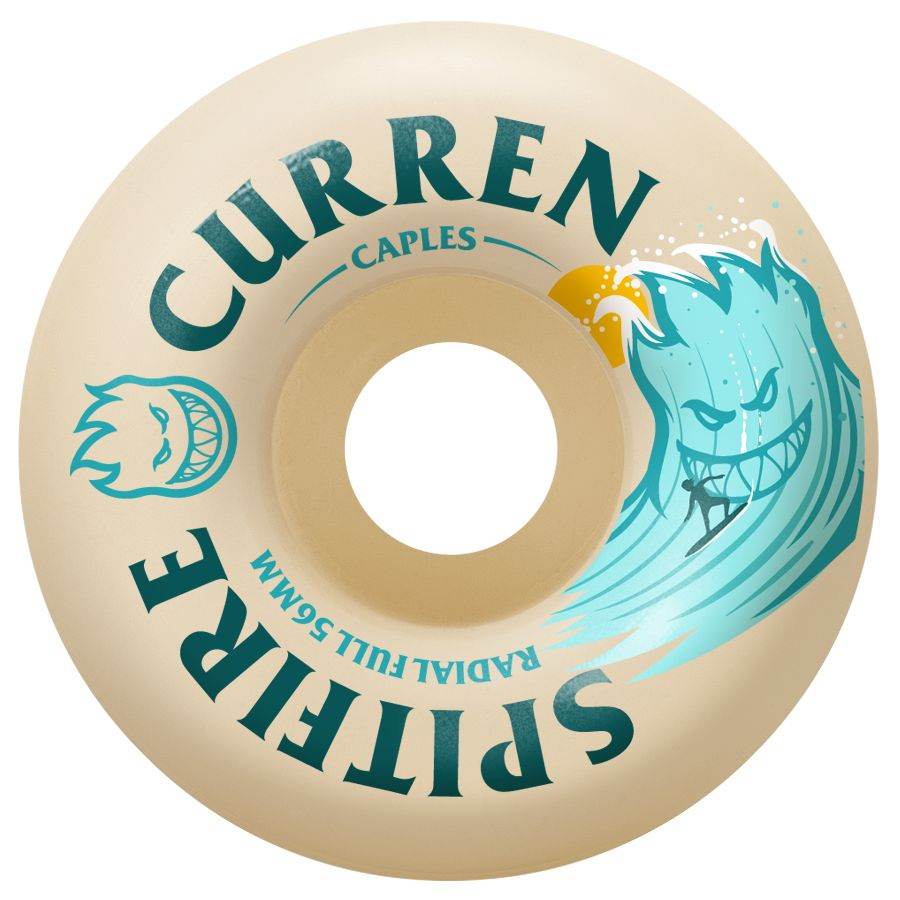 SPITFIRE FORMULA FOUR CURREN CAPLES BURN SQUAD RADIAL FULL 56MM 99A SKATEBOARD WHEELS - One Revolver Surfboards