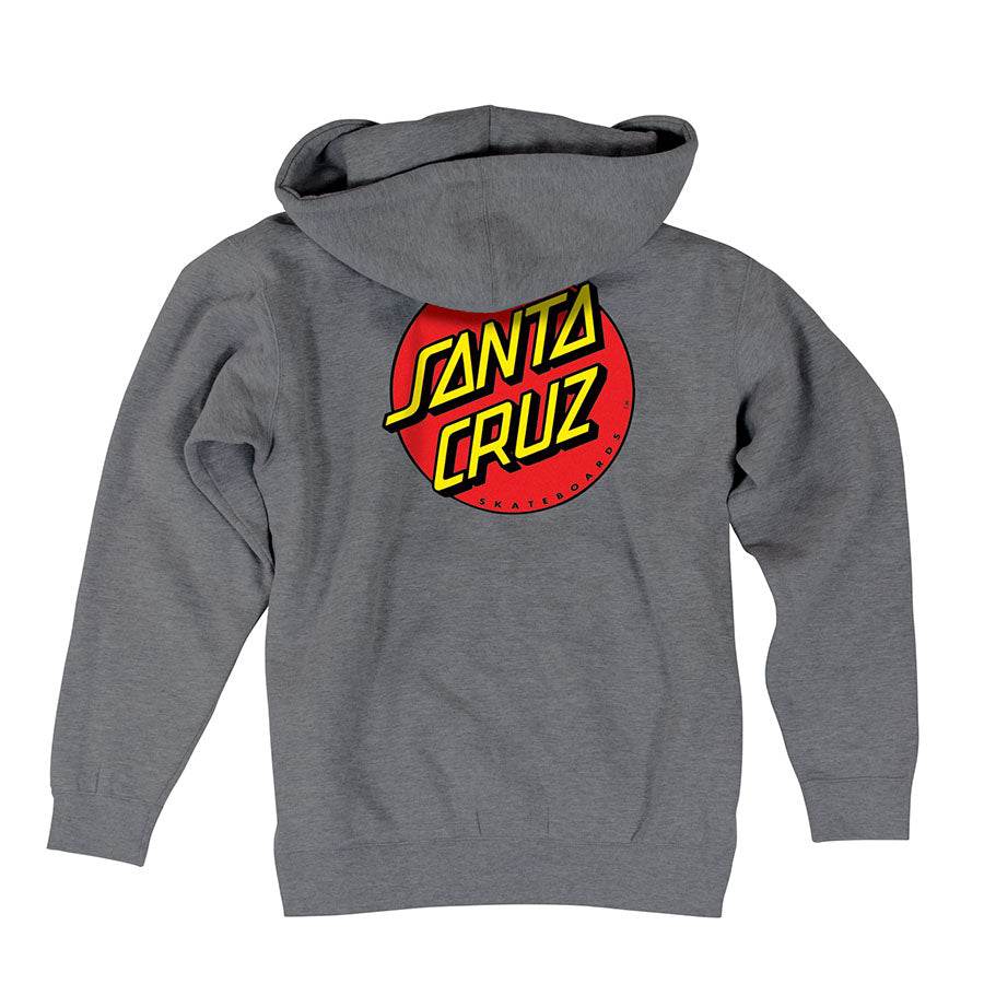 Santa Cruz Classic Dot Zip Up Heavyweight Hooded Sweatshirt - One Revolver Surfboards