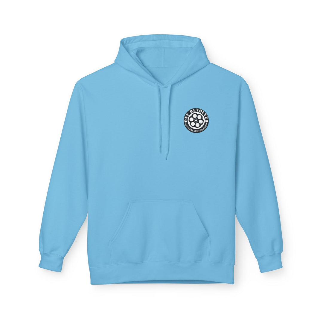 Smile Hoodie by One Revolver Surfboards – Unisex Midweight Softstyle Fleece