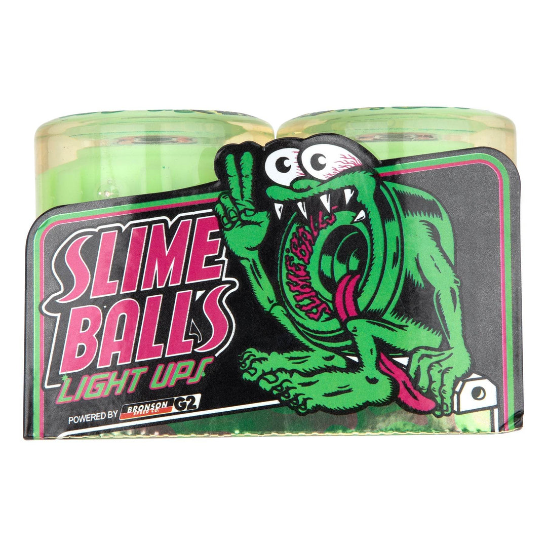 Slime Balls Jelly Fish Light Ups (GITD) 60mm 78a Skateboard Wheels - One Revolver Surfboards