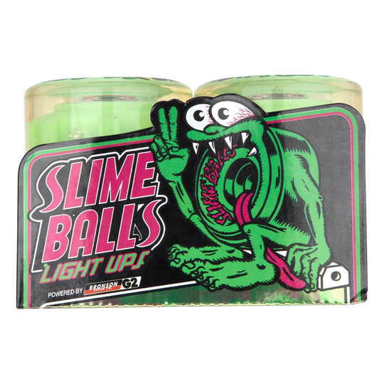 Slime Balls Jelly Fish Light Ups (GITD) 60mm 78a Skateboard Wheels - One Revolver Surfboards