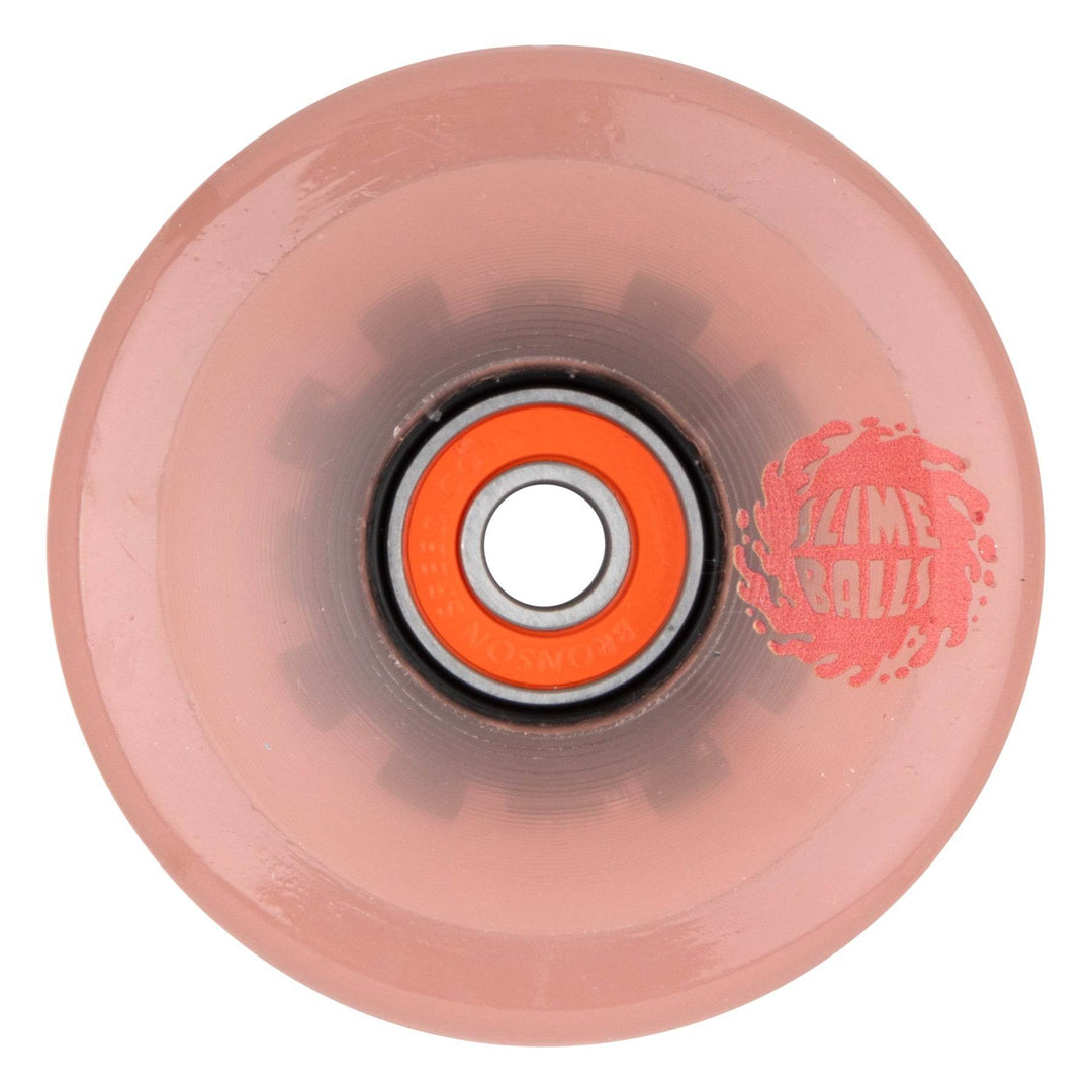 Slime Balls Pink Eyes Light Ups 66mm 78a Skateboard Wheels - One Revolver Surfboards