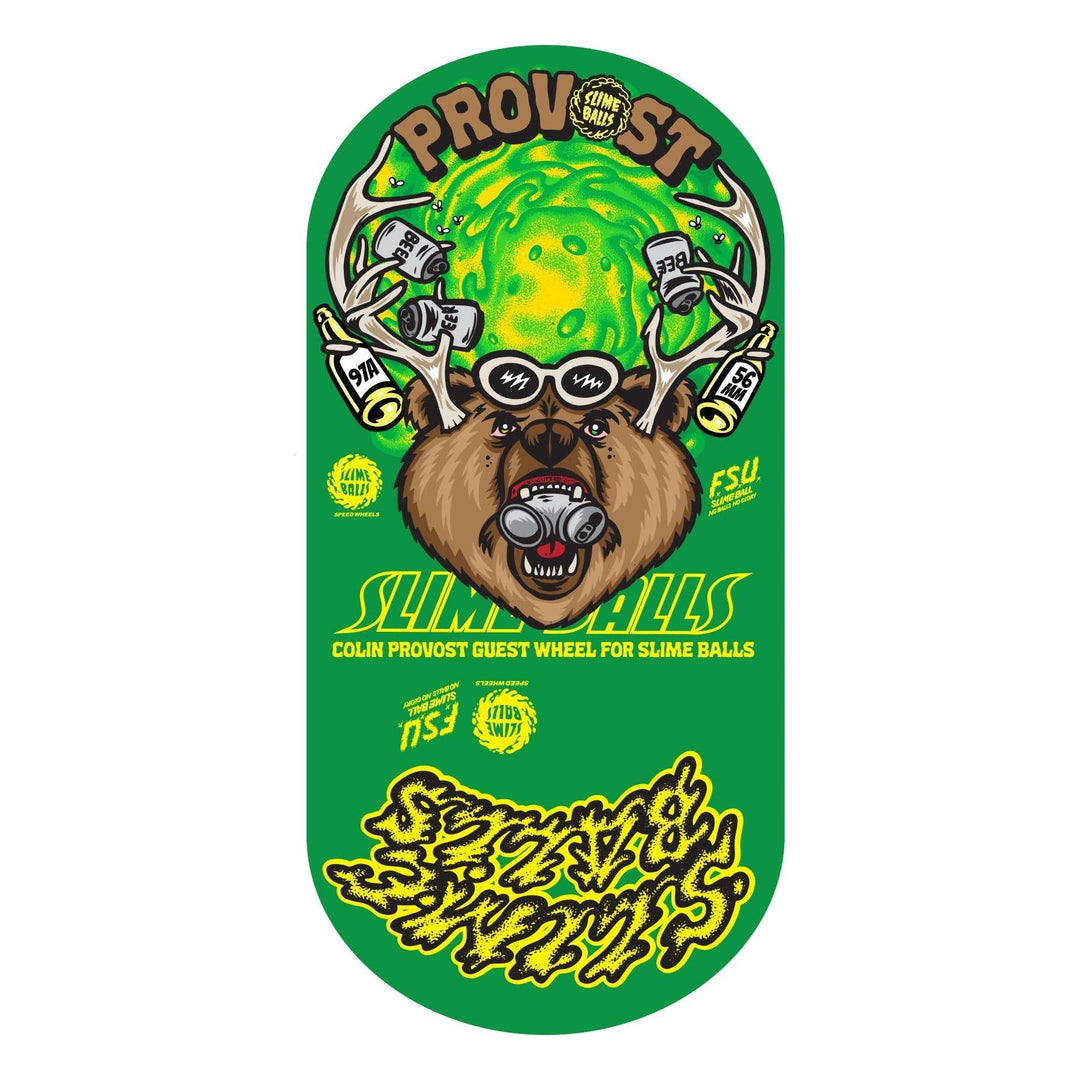 Slime Balls Collin Provost Beer Vomit MIni 56mm 97a Skateboard Wheels - One Revolver Surfboards