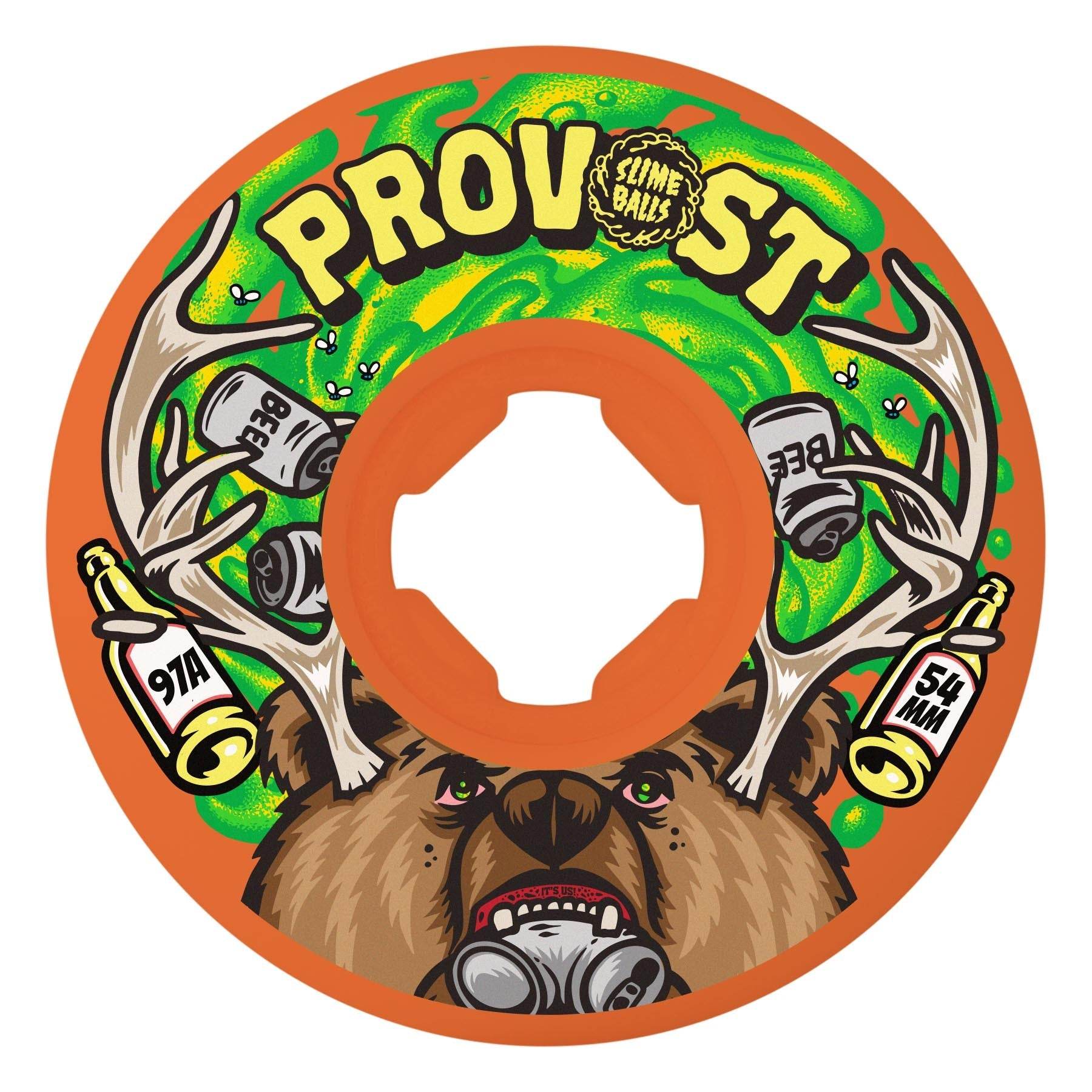 Slime Balls Collin Provost Beer Vomit MIni 54mm 97a Skateboard Wheels - One Revolver Surfboards