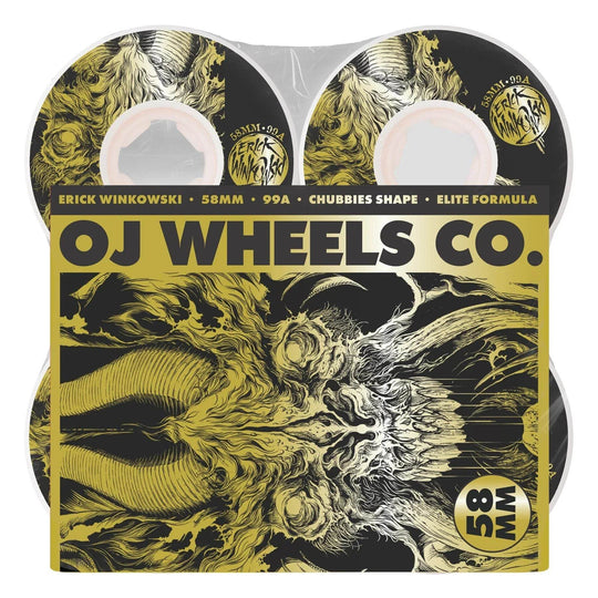 Oj Winkowski Primeval Elite Chubbies 58mm 99a Skateboard Wheels - One Revolver Surfboards