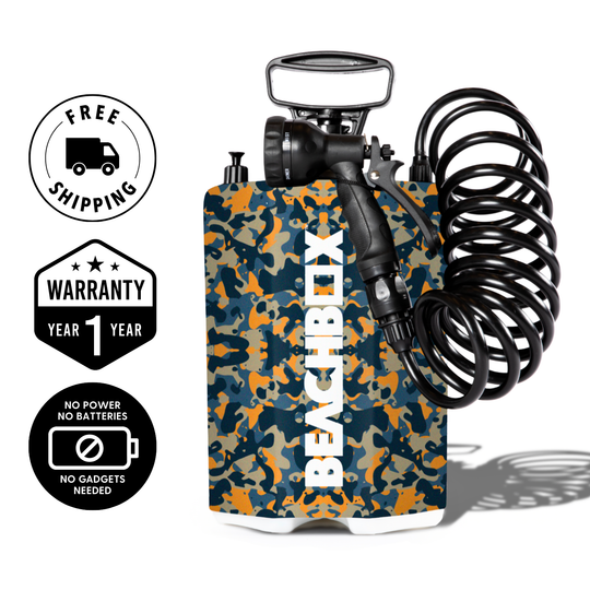 BeachBox Portable Camping Shower Tank - 'Camo'