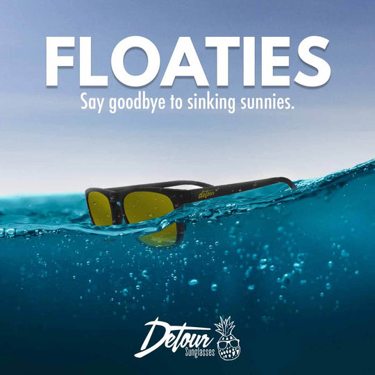 Floaties - Matte Black - 24k Gold Polarized - One Revolver Surfboards