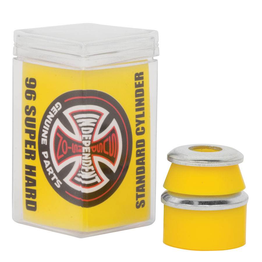 Independent Genuine Parts Standard Cylinder 96a Cushions Super Hard Yellow Skateboard Truck Bushings - One Revolver Surfboards