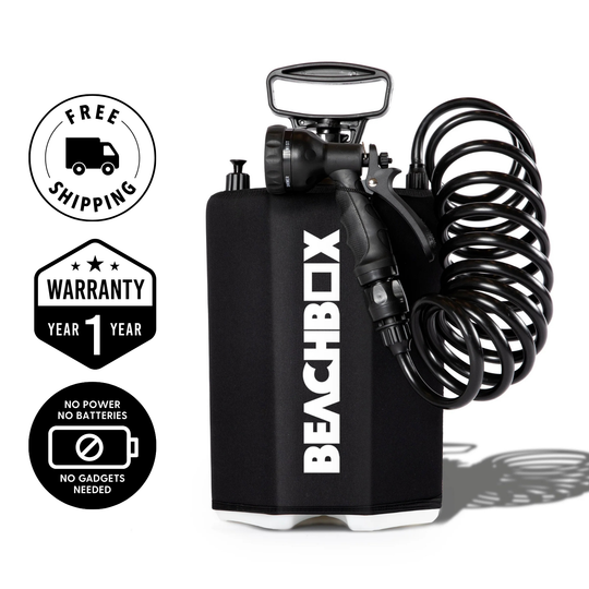 BeachBox Portable Camping Shower Tank 'Black'