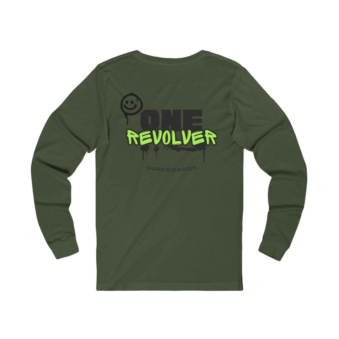 Graffiti Smile Long Sleeve Tee – One Revolver Unisex Street-Surf Shirt - One Revolver Surfboards