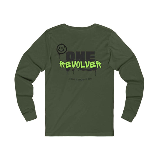 Graffiti Smile Long Sleeve Tee – One Revolver Unisex Street-Surf Shirt - One Revolver Surfboards