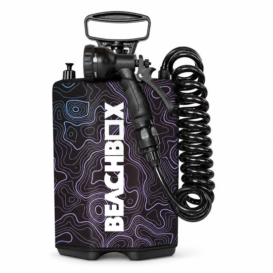 BeachBox Portable Outdoor Shower Tank - Elevation