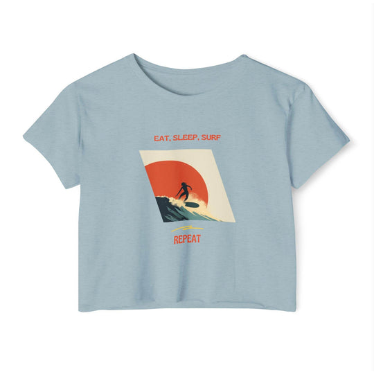 Surfer Girl Sunset Crop Top – Boho Beach Style - One Revolver Surfboards