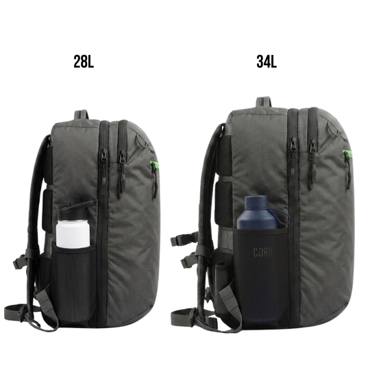 Island Hopper 2.0 Travel Backpack – New Matte Black | Lightweight Waterproof 28L &amp; 34L