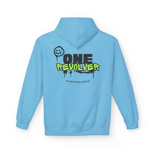 Smile Hoodie by One Revolver Surfboards – Unisex Midweight Fleece for Surf & Street - One Revolver Surfboards
