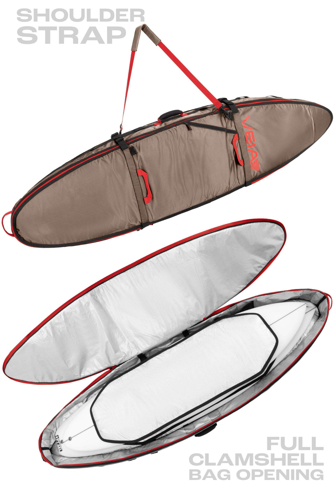 John John Florence 3/2 Board Travel Bag - Coyote - One Revolver Surfboards