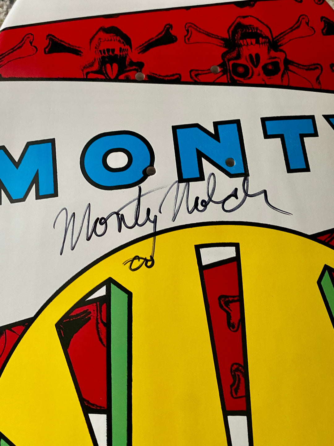 Monty Nolder BBC Limited Edition Deck 9.5"x32" HAND PAINTED (1 of 10) - AUTOGRAPHED - One Revolver Surfboards