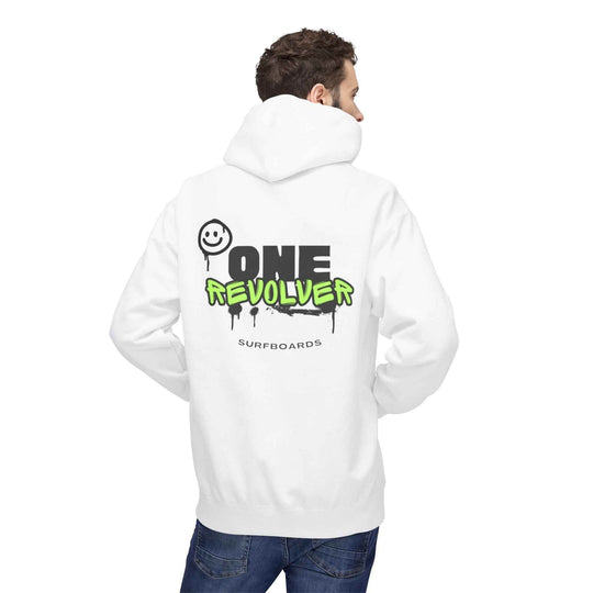 Smile Hoodie by One Revolver Surfboards – Unisex Midweight Fleece for Surf & Street - One Revolver Surfboards