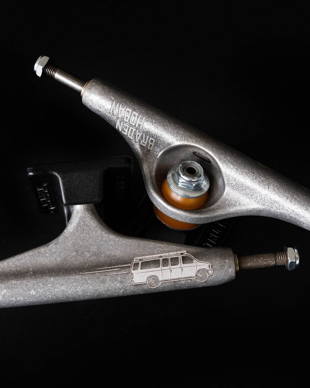 Independent Stage 11 Hollow Braden Hoban Pro Transparent Black Skateboard Trucks - One Revolver Surfboards