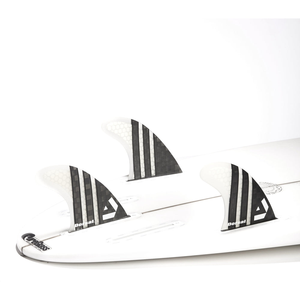 DORSAL Carbon Hexcore Futures Compatible 3-Fin Thruster Set