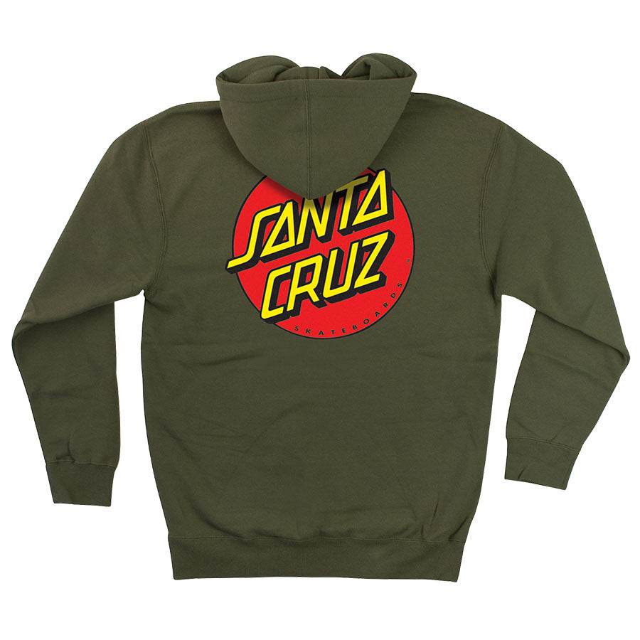 Santa Cruz Classic Dot Zip Up Heavyweight Hooded Sweatshirt - One Revolver Surfboards