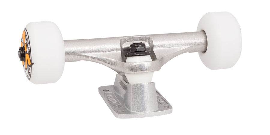 Bullet Raw Trucks + Bearings + OJ Concentrate 53mm 101a White Wheels (Set of 2) Board Assembly - One Revolver Surfboards