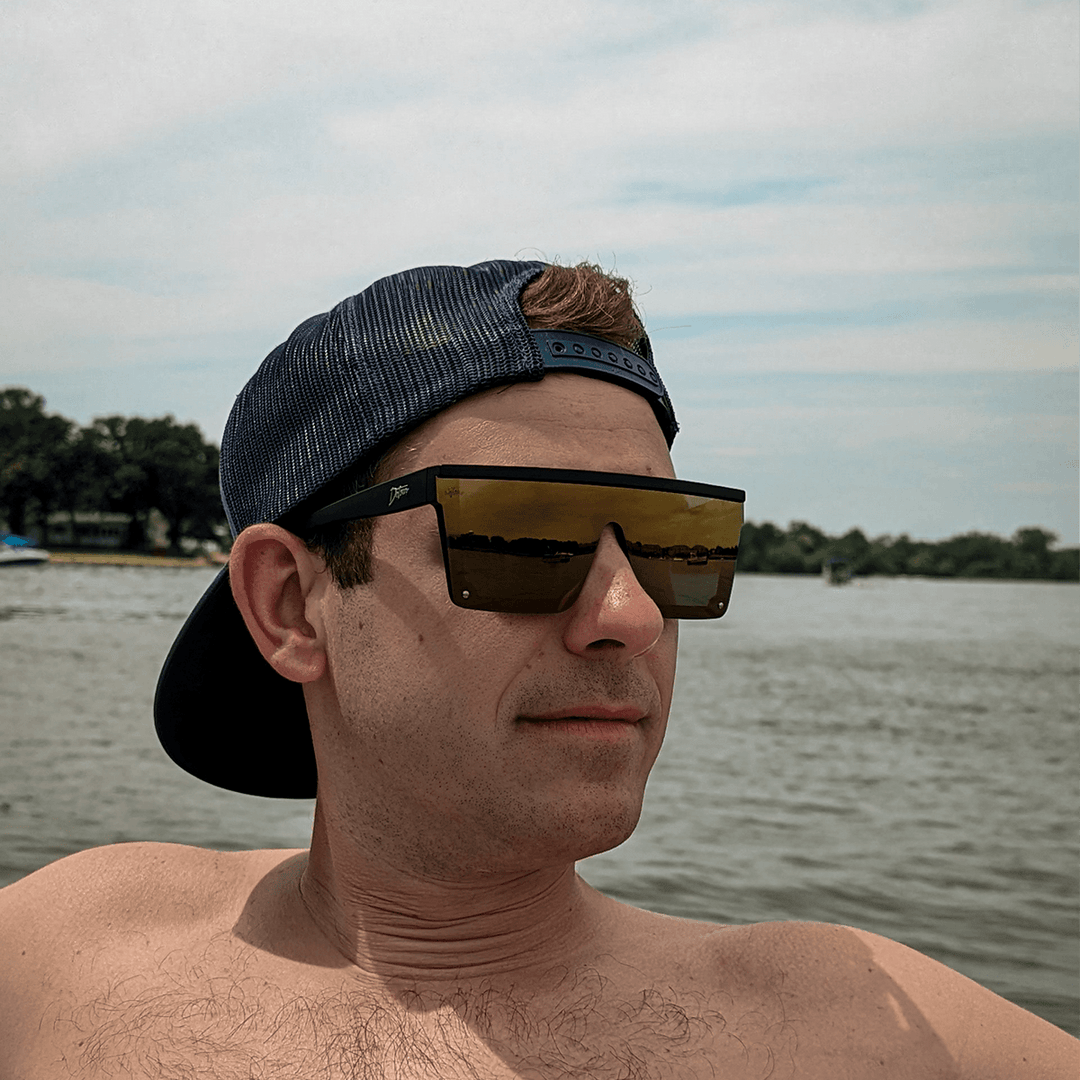 Tidal Wave - Matte Black - 24K Gold Lens Polarized - One Revolver Surfboards