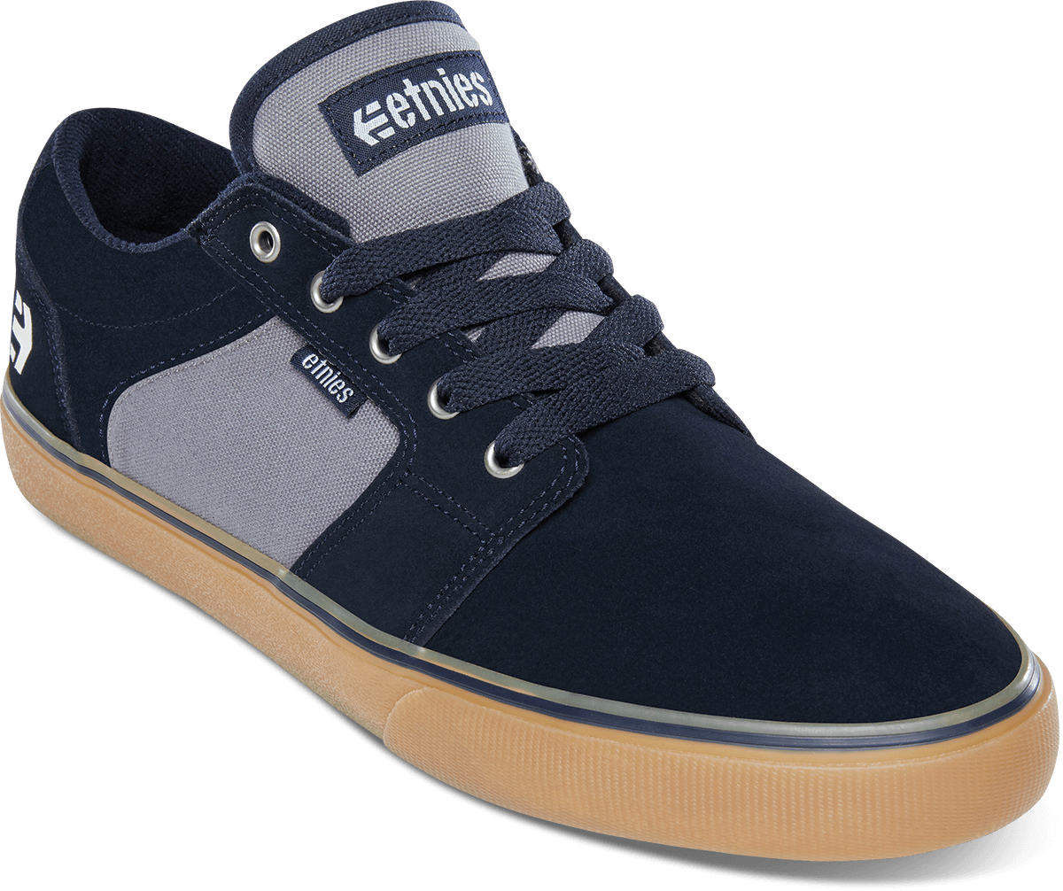 Etnies Barge LS Navy/Grey/Gum Skateboard Shoes - One Revolver Surfboards