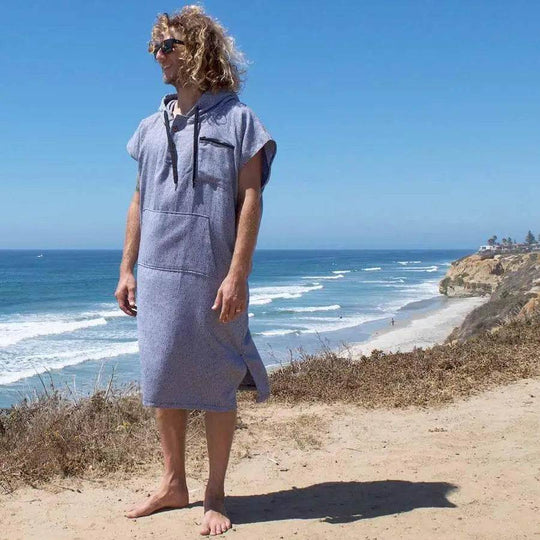 Surf Poncho Changing Robe - Lightweight Turkish Towel - One Revolver Surfboards