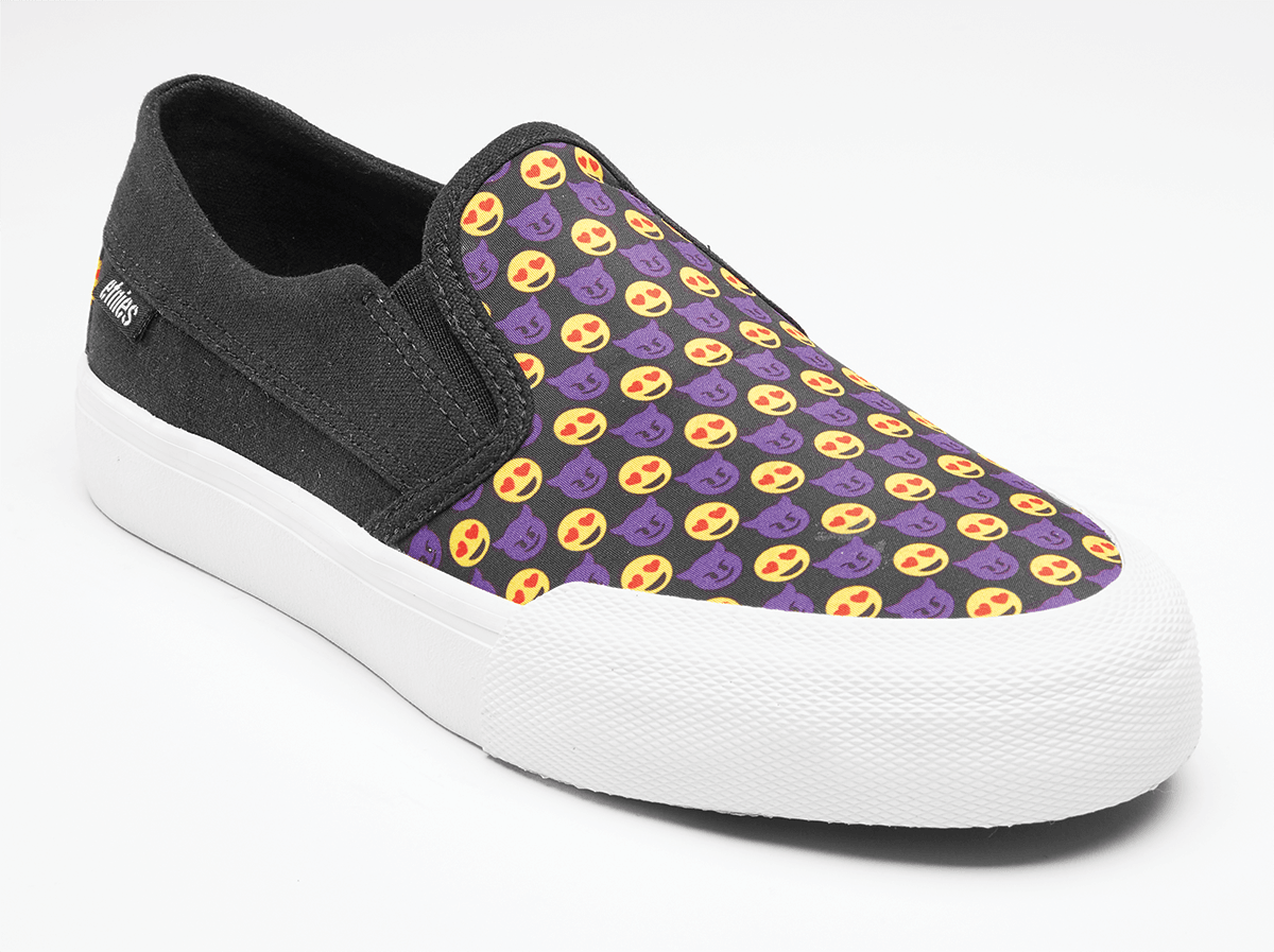 Etnies Langston Womens Black/Yellow/Black Slip Skate Shoes - One Revolver Surfboards