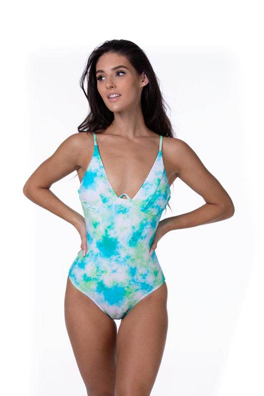 TIE DYE ONE PIECE SWIMSUIT - One Revolver Surfboards