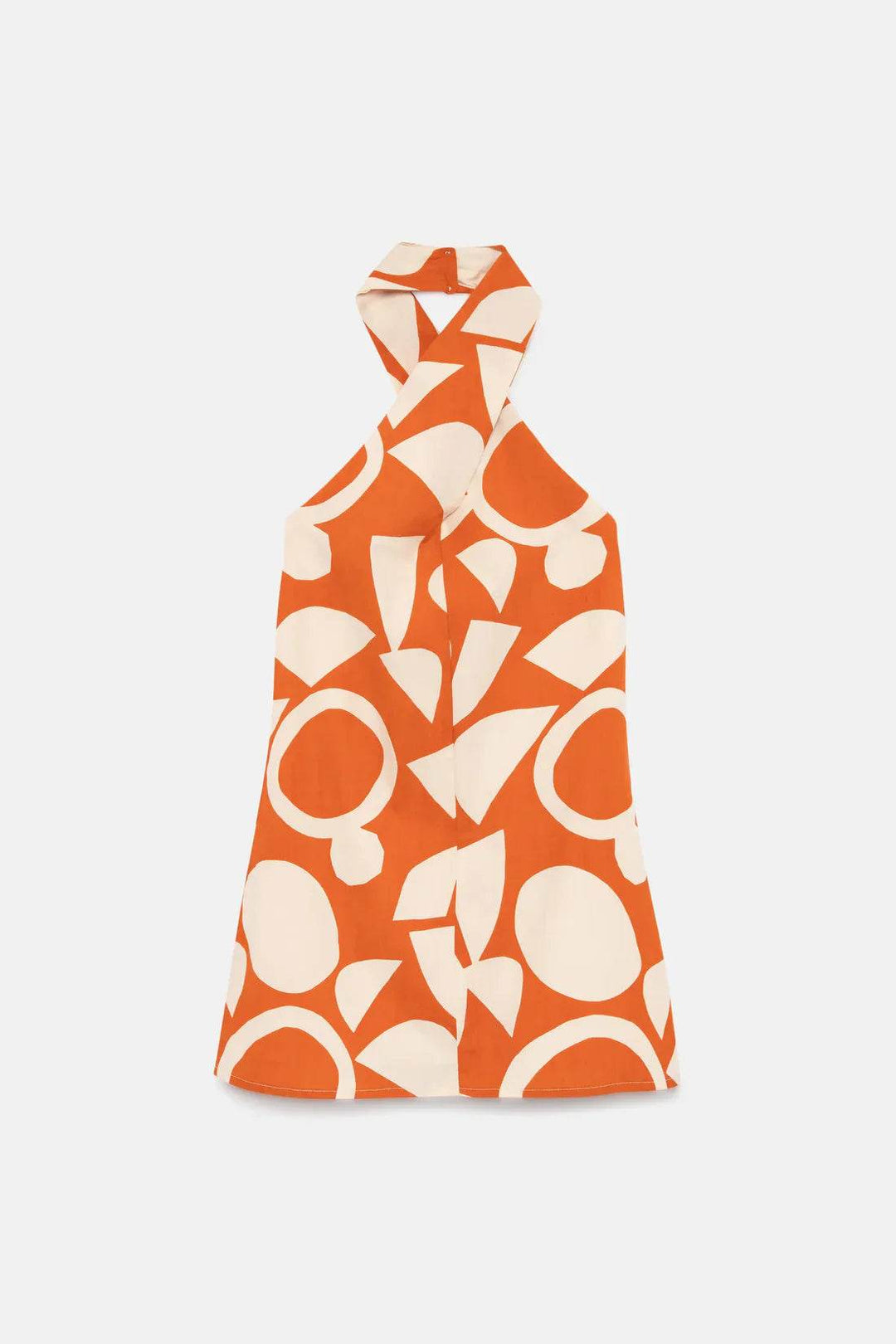 Compania Fantastica Afrik Geometric Halter Short Dress - One Revolver Surfboards