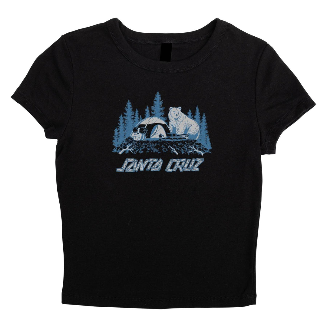 Santa Cruz Woodland Strip Women's Crop T-Shirt - One Revolver Surfboards