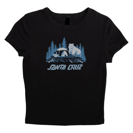 Santa Cruz Woodland Strip Women's Crop T-Shirt - One Revolver Surfboards