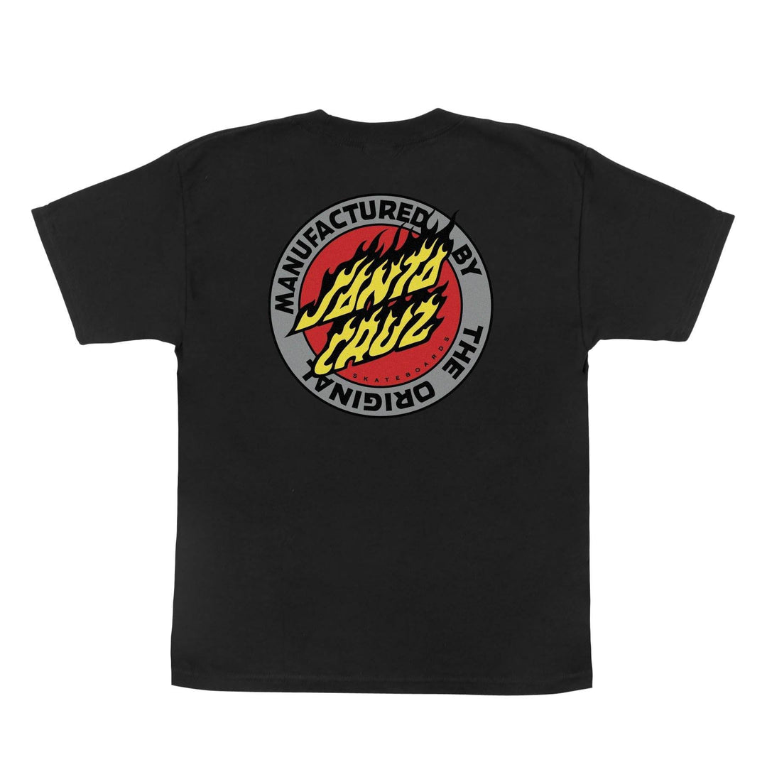 Santa Cruz Flamed MFG Dot Youth T-Shirt - One Revolver Surfboards