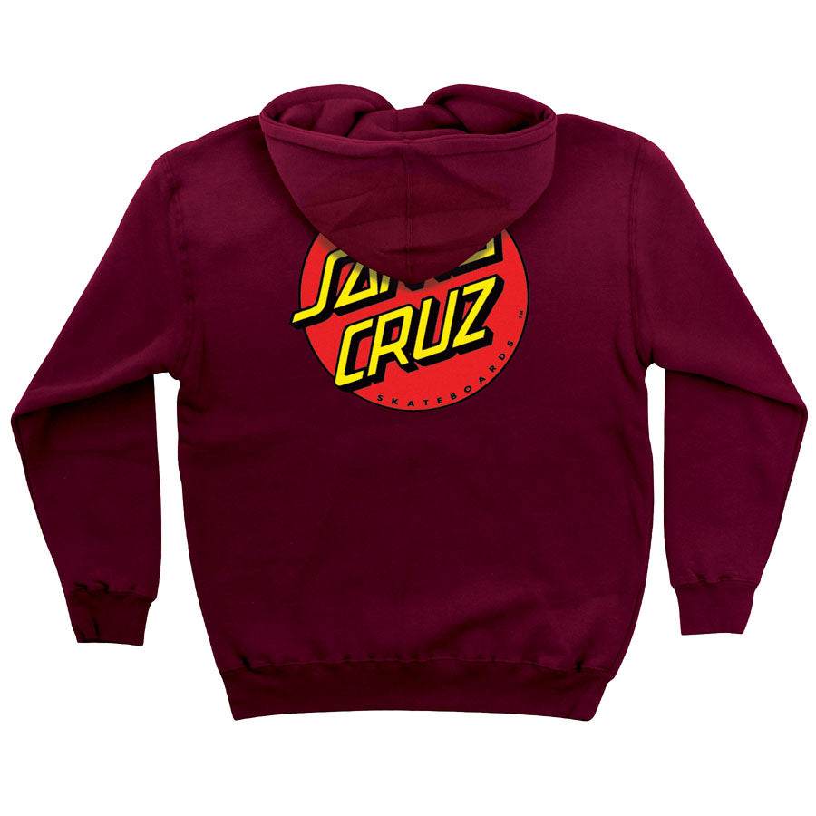 Santa Cruz Classic Dot Zip Up Heavyweight Hooded Sweatshirt - One Revolver Surfboards