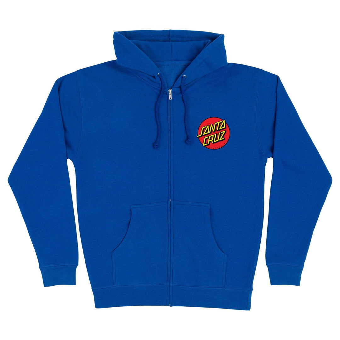 Santa Cruz Classic Dot Zip Up Heavyweight Hooded Sweatshirt - One Revolver Surfboards
