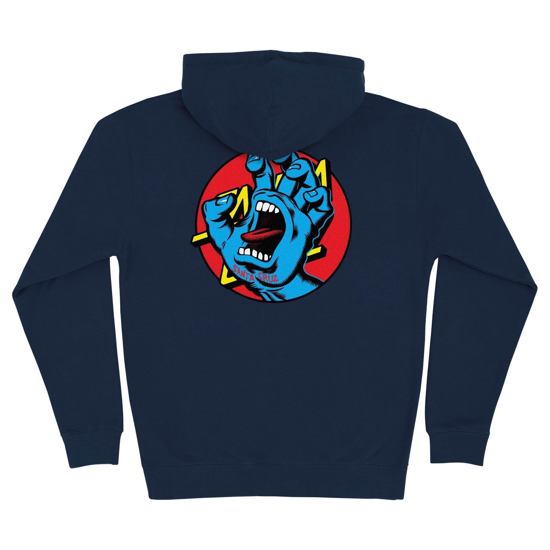 Santa Cruz Hand Dot Zip-Up Hooded Sweatshirt - One Revolver Surfboards