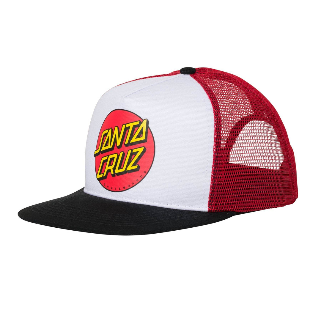 Santa Cruz Classic Dot Mesh Trucker High Profile Mens Hat - One Revolver Surfboards