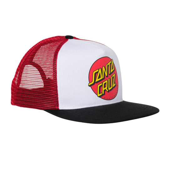 Santa Cruz Classic Dot Mesh Trucker High Profile Mens Hat - One Revolver Surfboards
