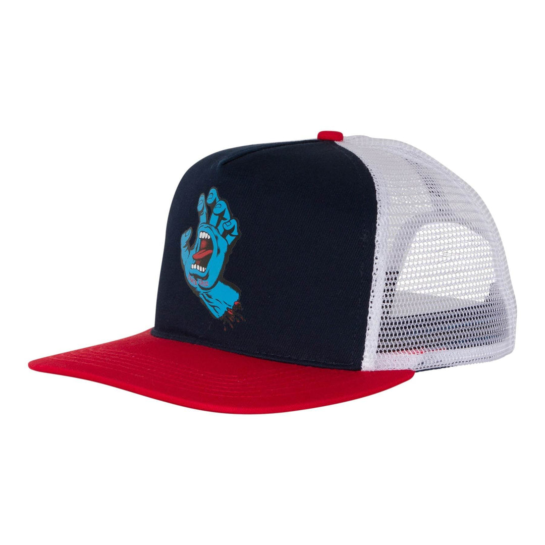 Santa Cruz Screaming Hand Front Mesh Trucker High Profile Hat - One Revolver Surfboards