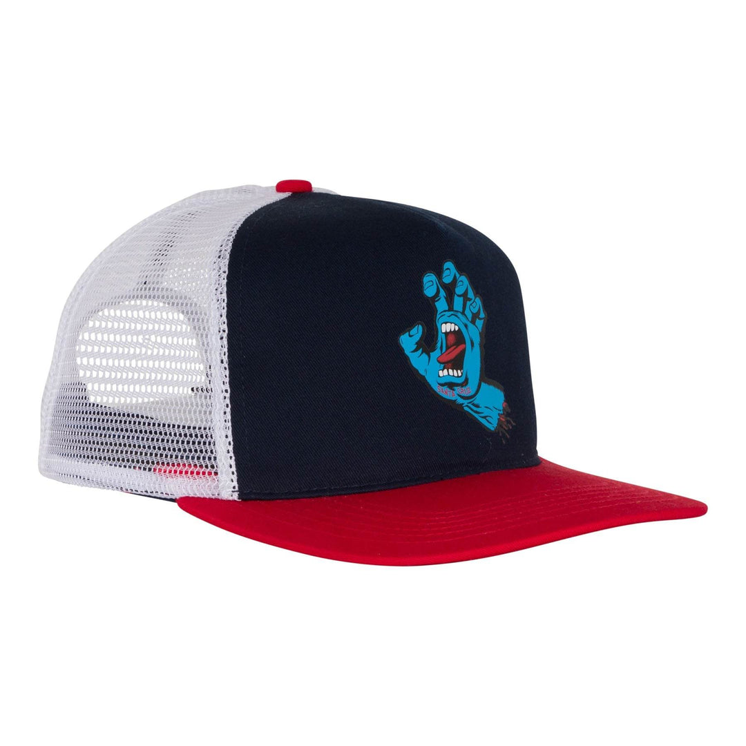 Santa Cruz Screaming Hand Front Mesh Trucker High Profile Hat - One Revolver Surfboards