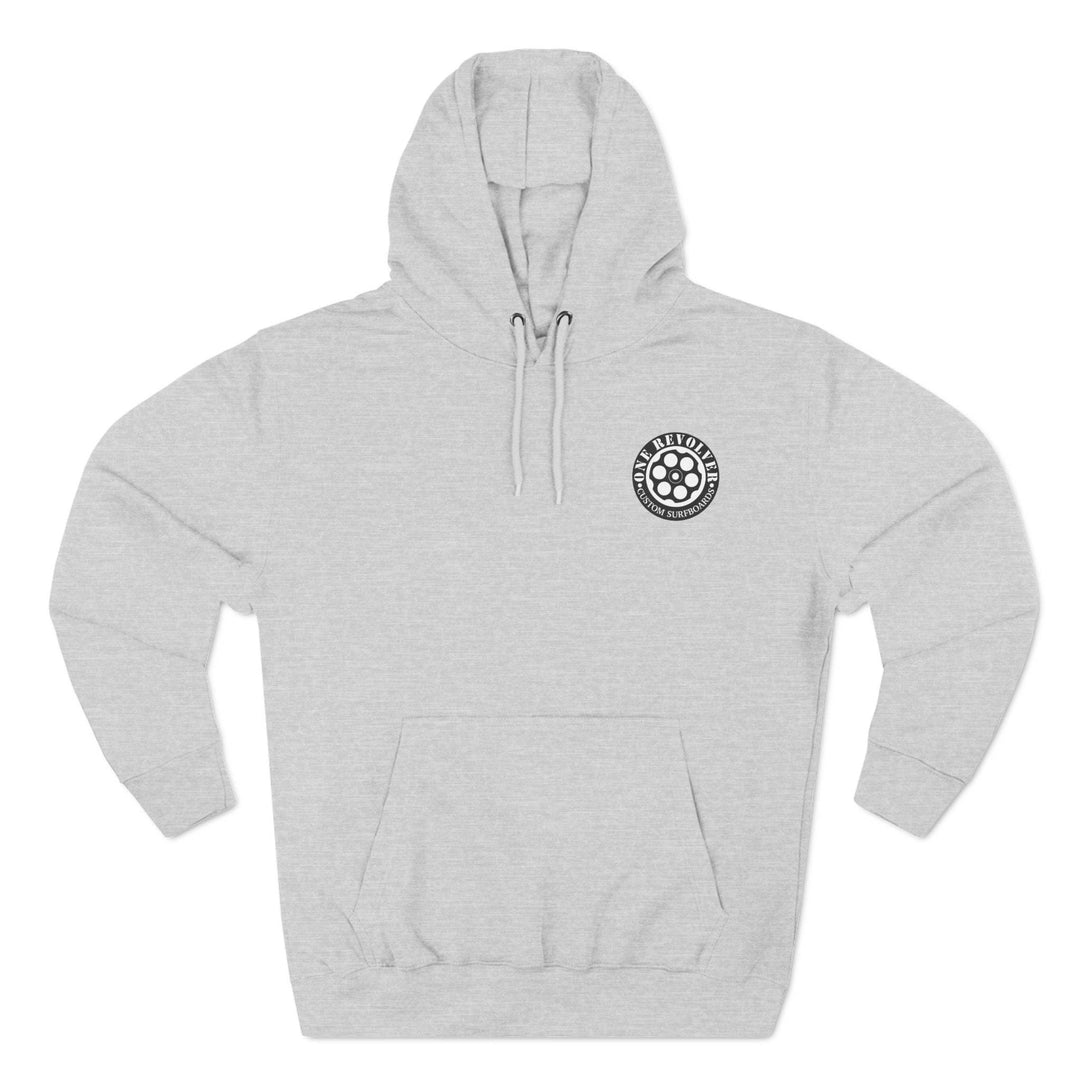 80's Surf Style Hoodie – One Revolver Fleece Pullover - One Revolver Surfboards