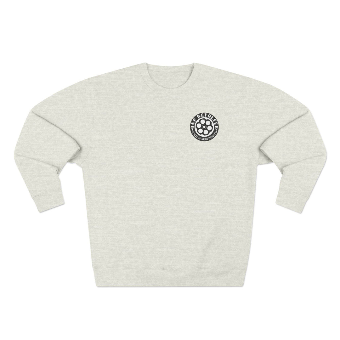 One Revolver Logo Crewneck Sweatshirt – Unisex Midweight Fleece - One Revolver Surfboards